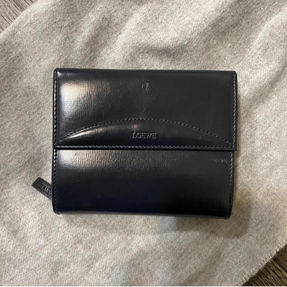 Loewe Black/Navy Leather Wallet